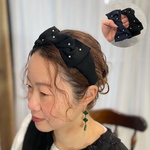 大人上品パール ツイストリボンカチューシャ ヘアアクセサリー【2色】フォーマル 卒業式 KMC-149 333075