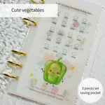 Cute vegetbles - 3 set saving pocket