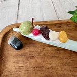緑茶と抹茶パフェのスイーツデコペン