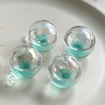 【2個】水入りシャボン玉ガラスチャーム