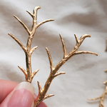 真鍮パーツ［アメリカ製］＊2個＊102-0002A／アンティーク調　枝　ブランチ　植物　木　ブラス　A01105/ Raw brass jewelry making supplies