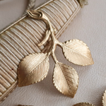 真鍮パーツ［アメリカ製］＊2個＊アンティーク調　葉　植物　ボタニカル　ブラス　＊A01042 / Raw brass jewelry making supplies