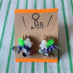 ネオン✧︎スパンコール✧︎メタリック✧︎黄緑✧︎ゴールド✧︎小さめ✧︎ピアス