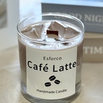 カフェラテキャンドル コーヒーの香り ハンドメイド ソイキャンドル