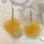 SALE★ミンクファーのシンプルピアス