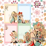 【先行予約販売】Colorful Easter Girlダイカットメモ【No.a26】