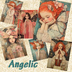 コラージュ用アートペーパー  Angelic