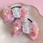 いぬ♡ Fancy ゆめかわ　チュールリボン　ツイン♡ ハンドメイド　リボン　ヘアゴム
