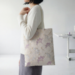 【人気作品】銀杏柄ジャカードトートバッグ ｜金糸刺繍 大容量 通勤