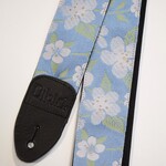 葉桜　サックスブルー　帆布ギターストラップ