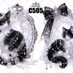 original sticker « no.C505 »     //     装飾ステッカー オリジナルステッカー ステッカー cotton melody 人物ステッカー 
