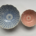 kinako225125様ご注文作品　ポンタリルンお茶碗赤青セット
