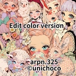 【A6ステッカー】arpn.325 Edit color｜©︎unichoco design｜イースター