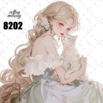 original sticker « no.8202 »     //     人物ステッカー オリジナルステッカー オリジナル人物ステッカー ステッカー cotton melody