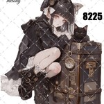 original sticker « no.8225 »     //     人物ステッカー オリジナルステッカー オリジナル人物ステッカー ステッカー cotton melody