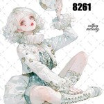 original sticker « no.8261 »     //     人物ステッカー オリジナルステッカー オリジナル人物ステッカー ステッカー cotton melody