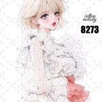 original sticker « no.8273 »     //     人物ステッカー オリジナルステッカー オリジナル人物ステッカー ステッカー cotton melody
