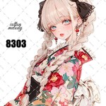 original sticker « no.8303 »     //     人物ステッカー オリジナルステッカー オリジナル人物ステッカー ステッカー cotton melody