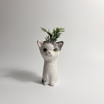 ねこ花瓶　おすまし