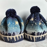 【受注制作】星空ニット帽子