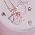うさ耳ハートビスケットネックレス💗