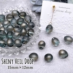 【brsr3832acrc】【４pcs】【15x12mm】  オリジナルドロップビーズ