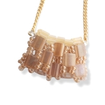bijou tile shoulder bag(APRICOT)