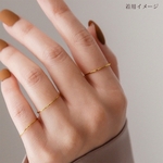 【上品×華奢】極細幅0.5mm サージカルステンレス製リング 選べるカラー  ピンクゴールド/ゴールド 1点