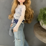レーストップス🤍ホワイト　22cmドール ドール服　ピュアニーモ