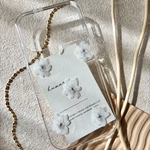 ✴︎新作✴︎ ニュアンス　iPhoneケース　flower  gray