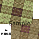 デザインペーパー31　チェック　A4　10枚入