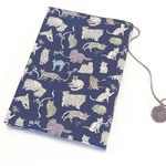 A5判　リバティ プリント使用　ブックカバー　*　コー・アンド・エイト　 Koh & Eito