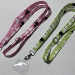 【ｔ様オーダー品】ume＊mew ねこ柄スマホショルダーストラップ（２色セット）