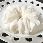 💓sale300円💓春色♡アイボリー♡プレーンシュシュ✨
