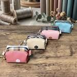 コロコロポーチ｜チェックファスナーのミニバイカラー