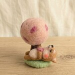 【3月新作】羊毛フェルト☆柴犬くんと桜