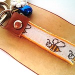 ＊送料無料＊自転車用キーホルダー　ハチ