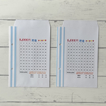 1000円貯金 2枚入 角8-ストライプ