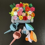 ペッパーベリーさまご予約品💐　お花18本葉っぱ6本セット　フェルトままごと★香★