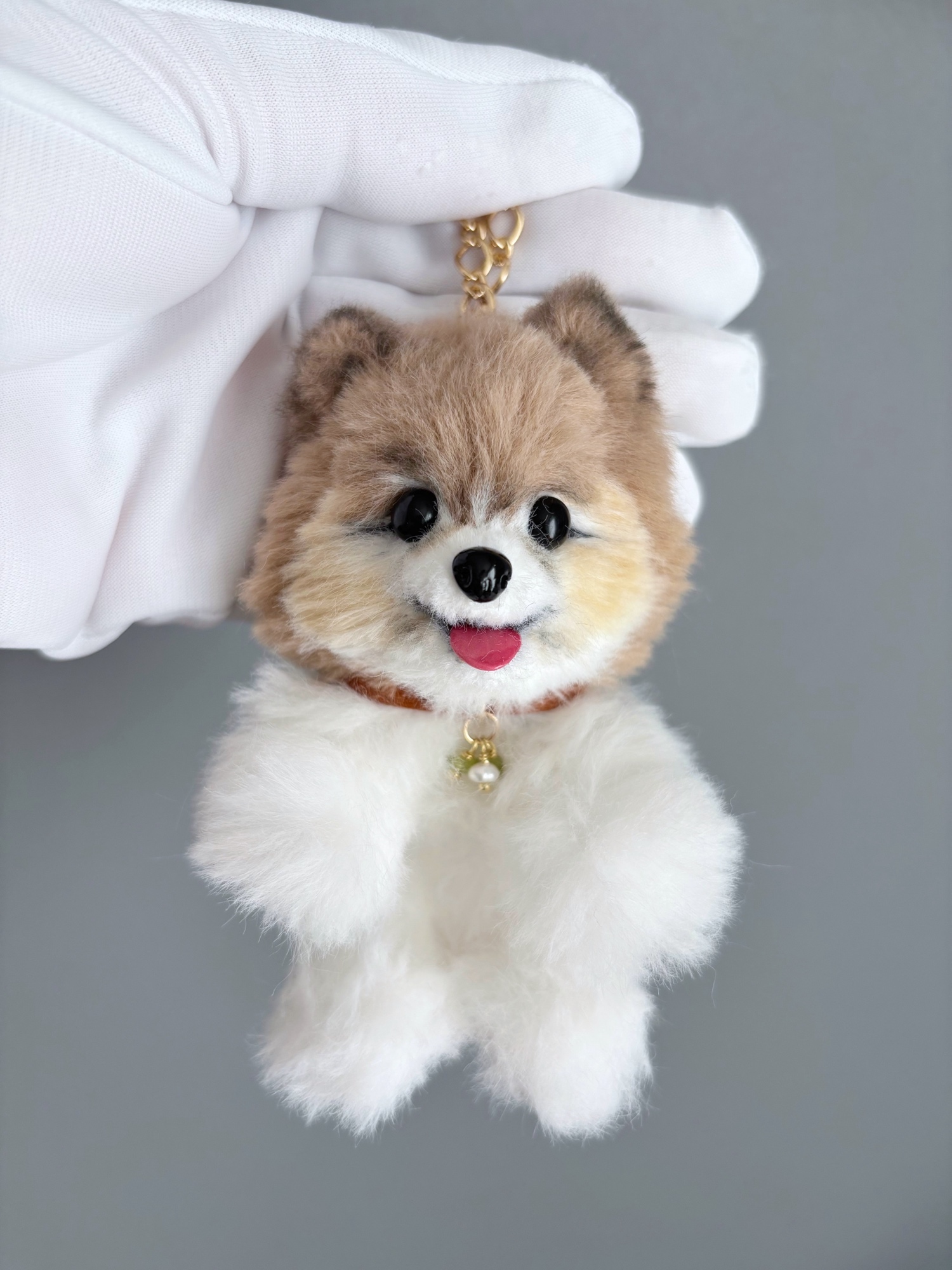 バッグチャーム トイプードル マルプー 犬 ベージュ ぬいぐるみ ぬい活