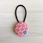 【れい様オーダー品】こぎん刺しヘアゴム(桜)