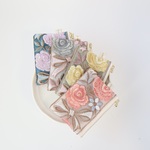 4色セット　10cmファスナー×7cm  インド刺繍リボン