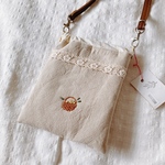 ポシェット かご入りつぶつぶお花刺繍
