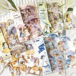 再販❗️【セット売り】雨季童話系列 PET女の子ステッカー 4種