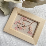 さくら　桜　刺繍フレーム　インテリア　置物　春