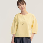 年間OK 接触冷感 紫外線防止 楽なのにきちんと見える 大人の上質Tシャツブラウス 5色 ●CORALIE●