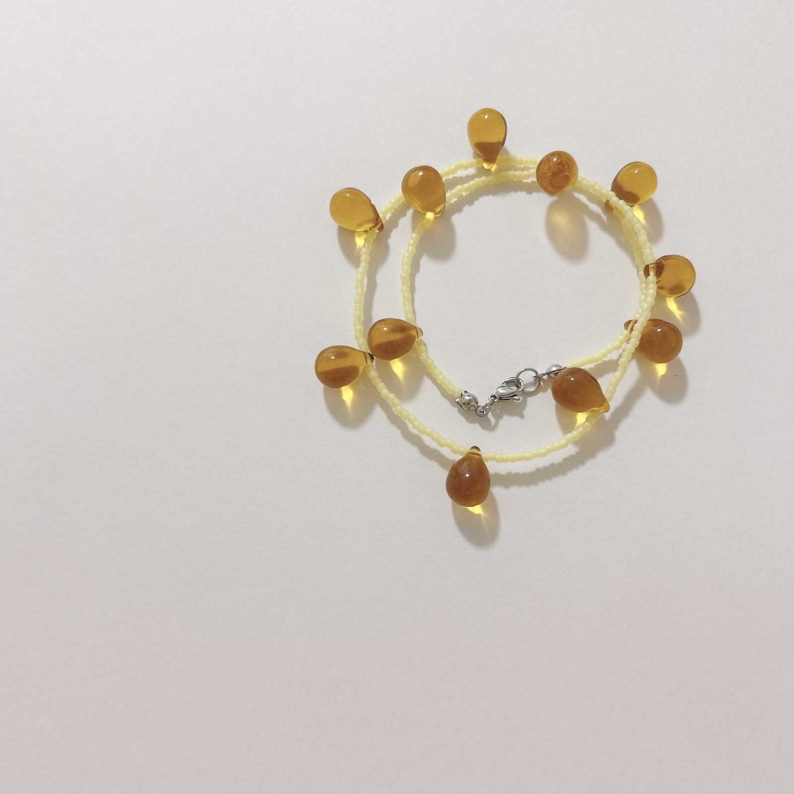 no.469／a'moureveビーズネックレス ハンドメイド 韓国 古着 - 𝔸