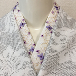 正絹  花刺繍半襟