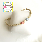  再販★かわいい♡ミルキーカラー トリコロール コードブレスレット