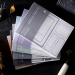 【セット売り】条又框框系列 軽型紙 シンプルメモ 6種